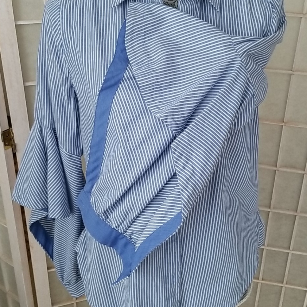 Bcbg Striped Button Down - image 7